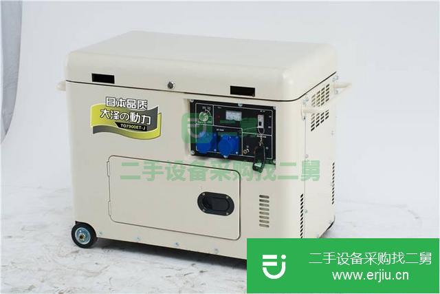 湖北出售二手7kw靜音柴油發電機