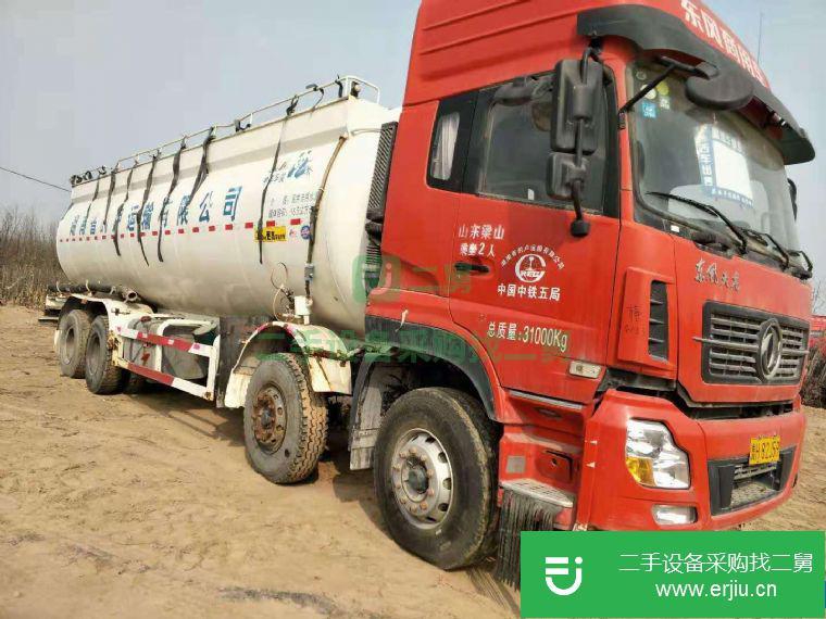 山東出售二手歐曼前四后八散裝水泥罐車