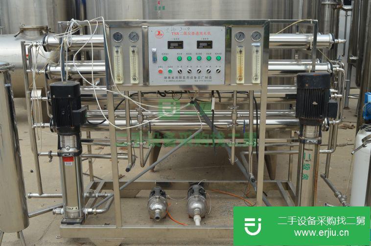 山東出售二手反滲透設備5噸雙機水處理設備