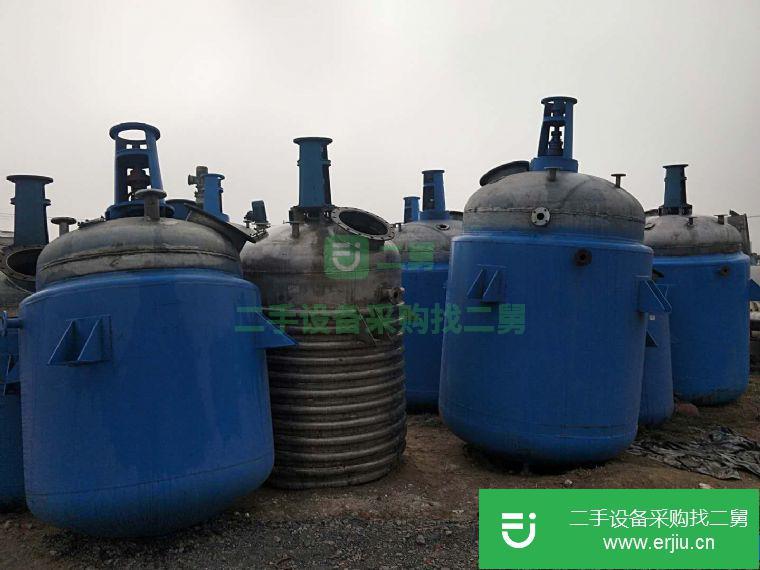 黑龍江出售二手1立方—20立方不銹鋼反應釜