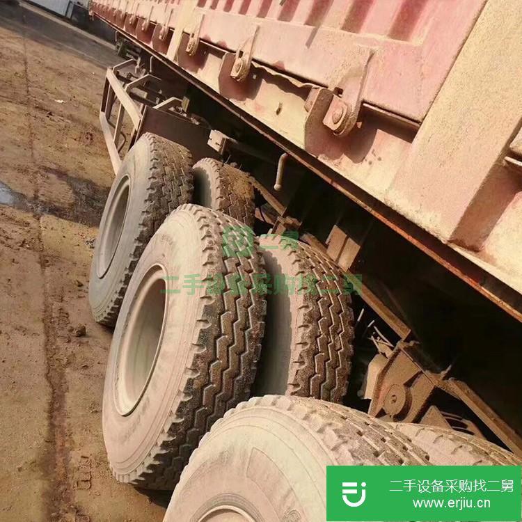 山東出售二手平板側翻半掛車