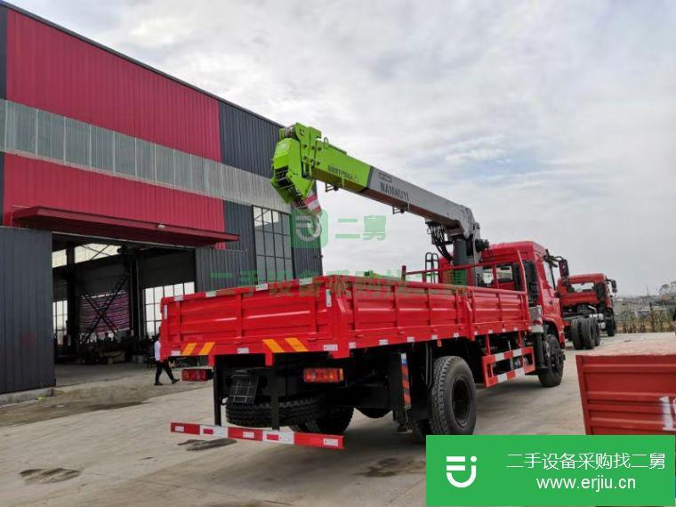 湖北出售二手單橋10噸隨車吊