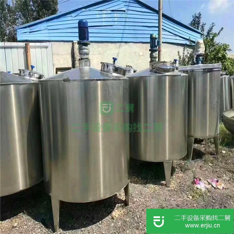 山東出售二手3噸不銹鋼攪拌罐