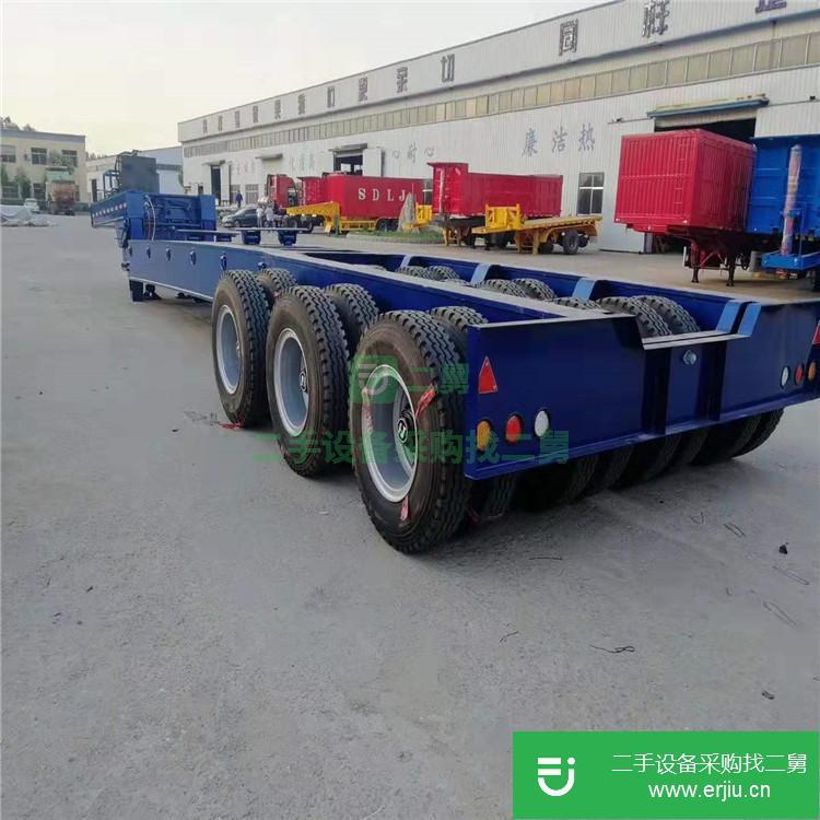 山東出售二手平板式自卸半掛車
