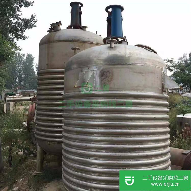 山東出售二手閉式不銹鋼電加熱反應釜