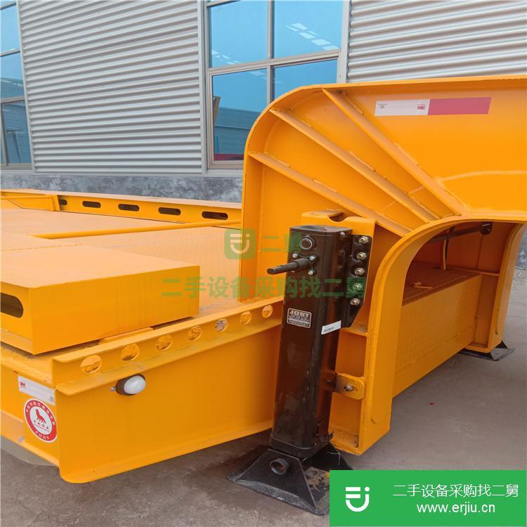 山東出售二手平板式自卸半掛車