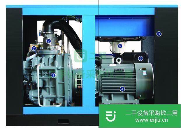 山東出售二手開山KLT-90螺桿空壓機