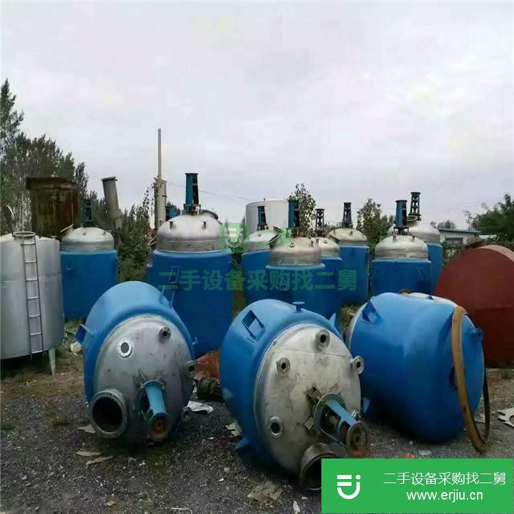 山東出售二手開式搪玻璃反應釜