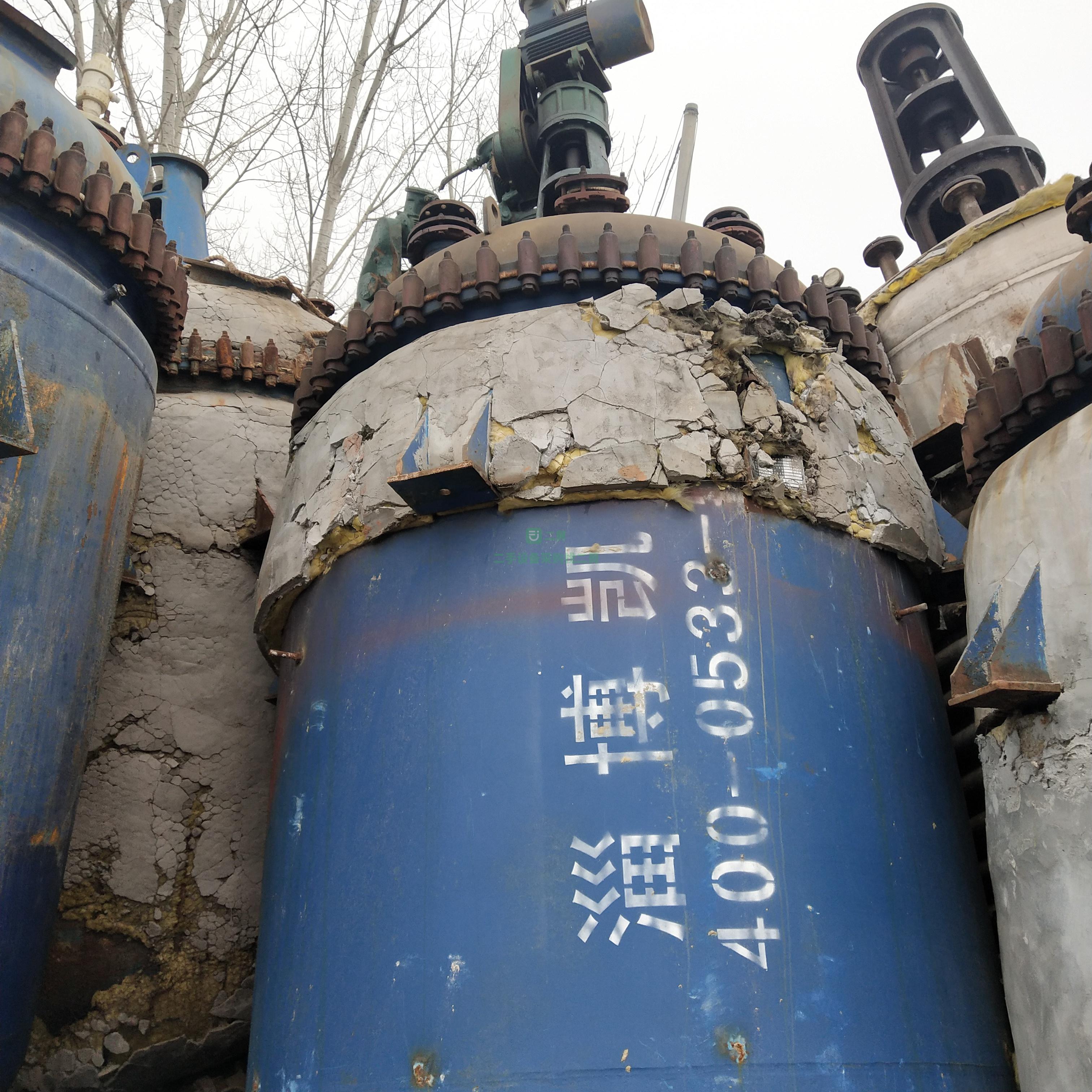 遼寧出售5噸8臺、10噸6臺、8噸10臺不銹鋼、搪瓷反應釜