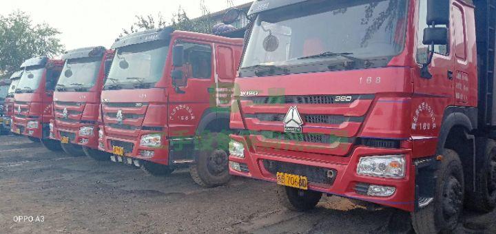 河北出售二手的豪沃前四后八自卸車6臺
