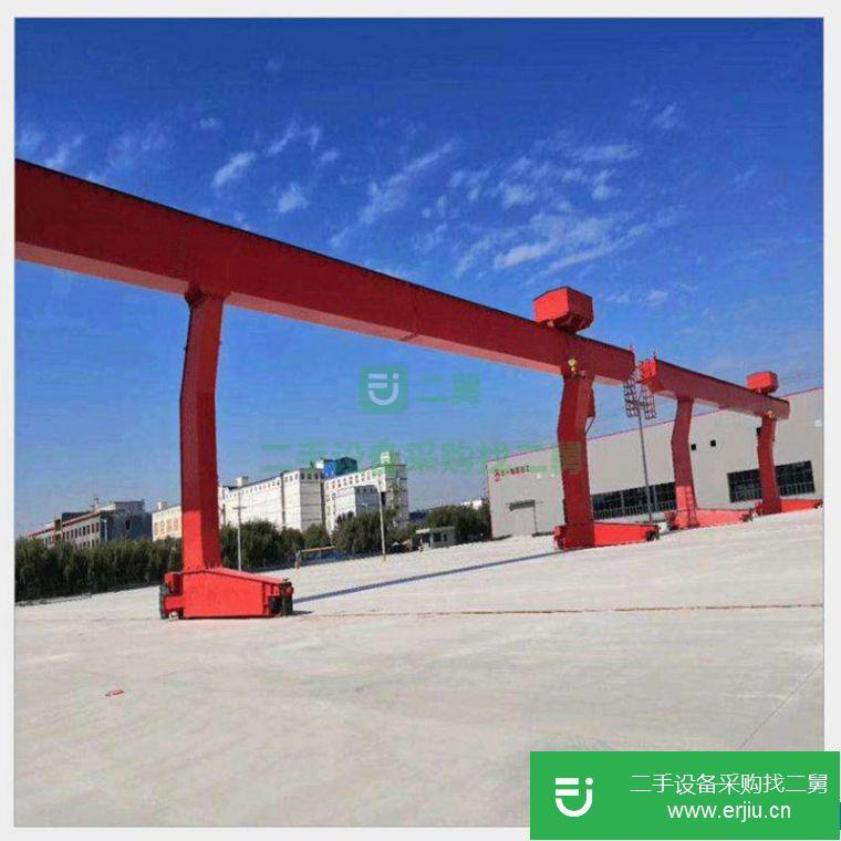 山東省出售二手5t8t10t雙梁包廂龍門吊