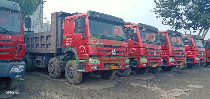 河北出售二手的豪沃前四后八自卸車6臺