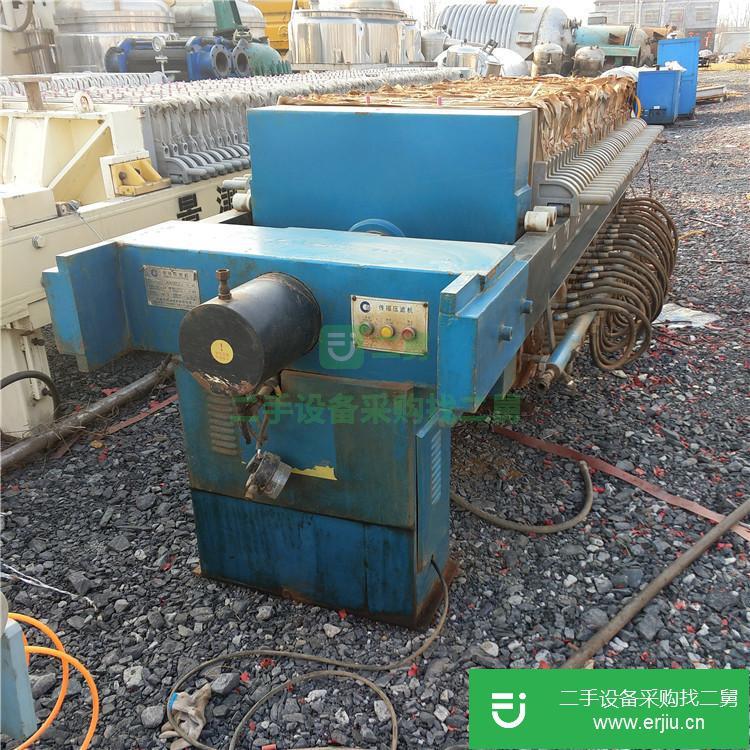 山東出售二手100平方隔膜自動拉板壓濾機(jī)