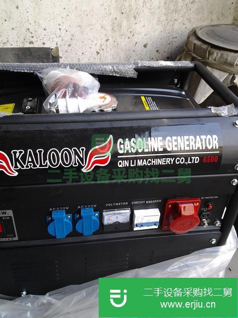 黑龍江出售二手德國(guó)KALOON汽油發(fā)電機(jī)6500
