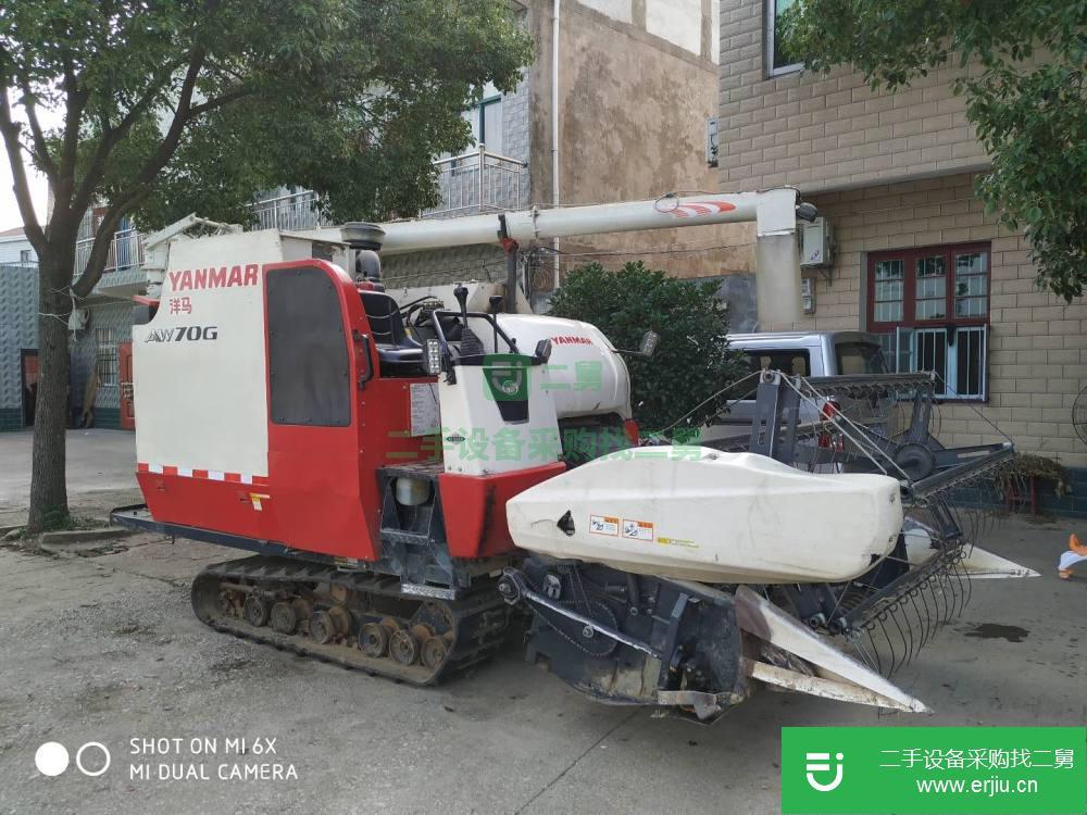 湖北出售二手洋馬AW70G稻麥聯(lián)合收割機(jī)