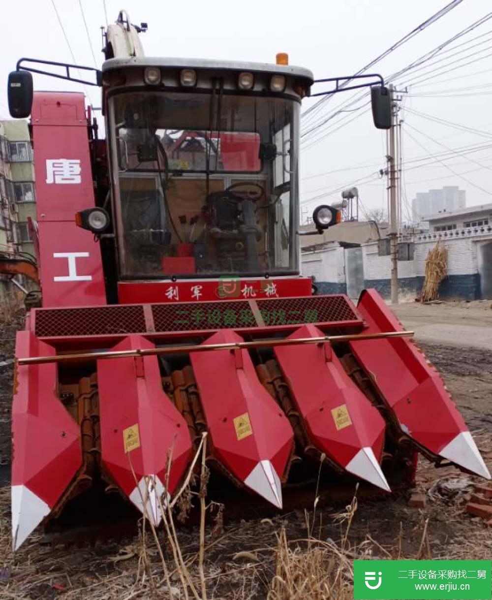 河北出售二手宇田4行莖穗兼收玉米收割機