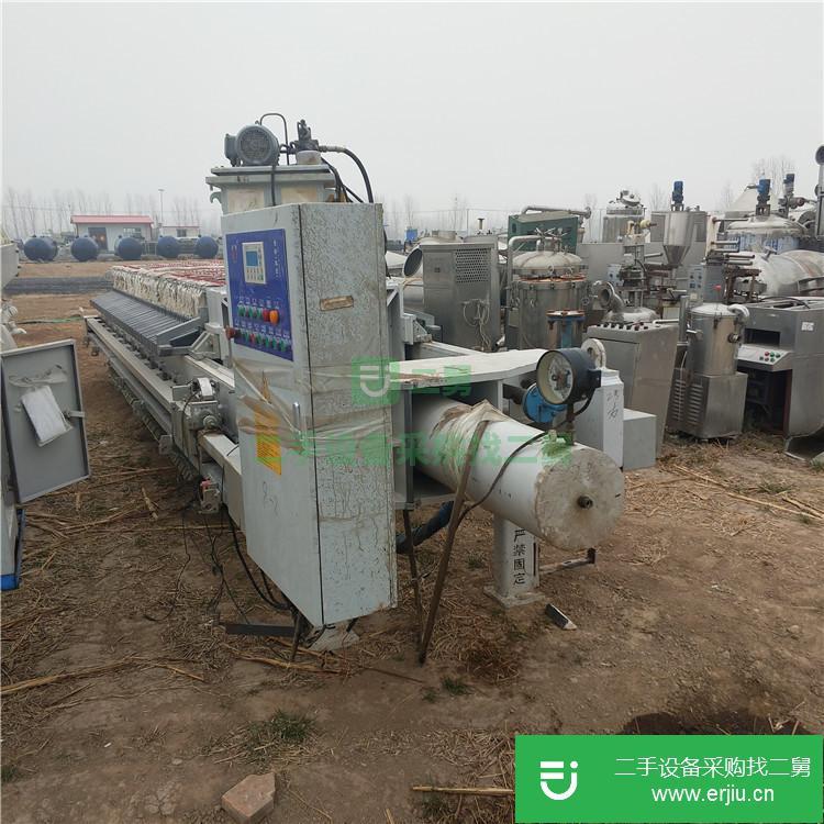 山東出售二手100平方隔膜自動拉板壓濾機(jī)