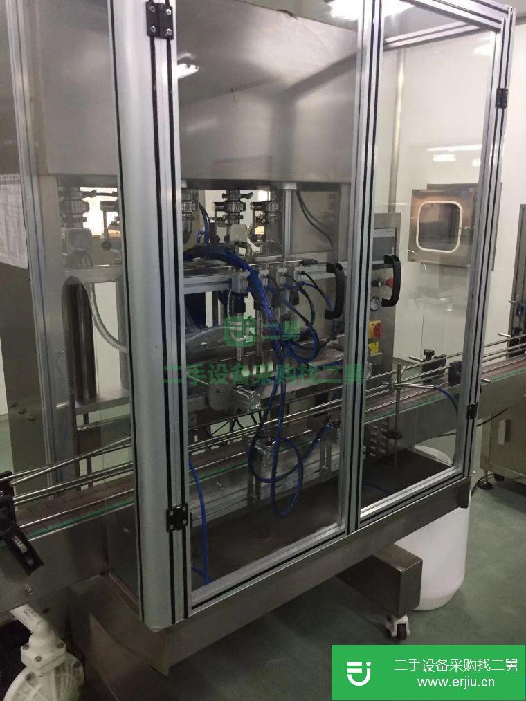 上海出售二手4頭全自動流水灌裝機