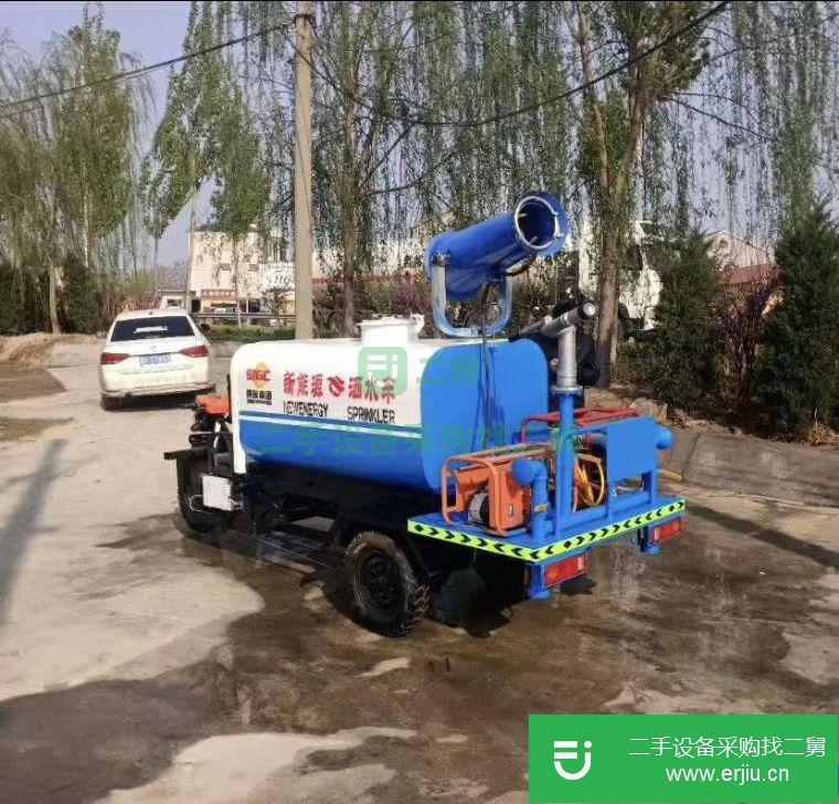 山東出售二手新能源電動(dòng)工程三輪小型霧炮灑水車