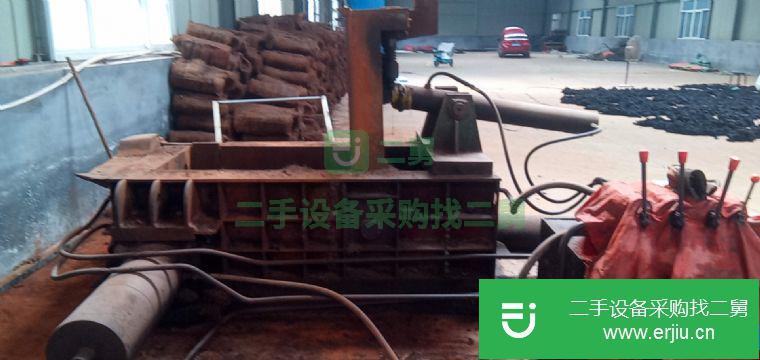 山東出售二手廢鋼絲壓塊機(jī)