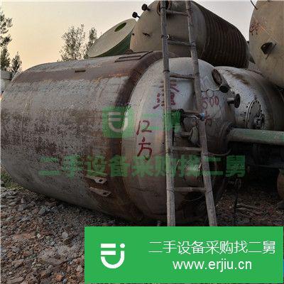 山東省出售二手12立方不銹鋼反應釜