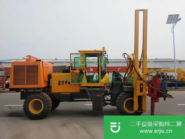 山東出售二手小型公路護欄打樁機