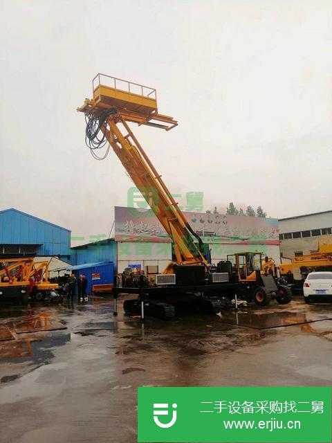 山東出售二手小型公路護欄打樁機