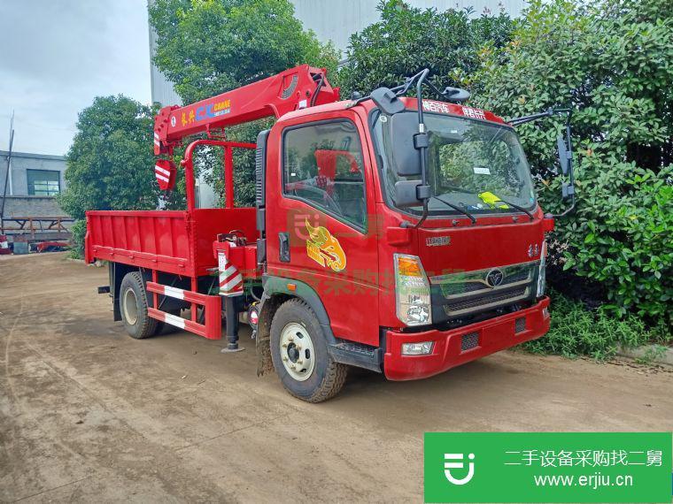湖北省出售二手豪曼藍(lán)隨車吊