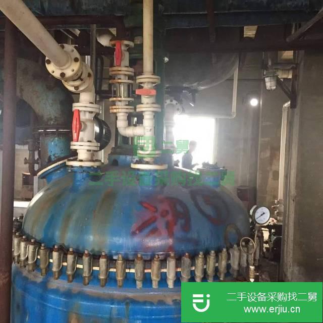 山東出售二手5立方搪瓷反應釜