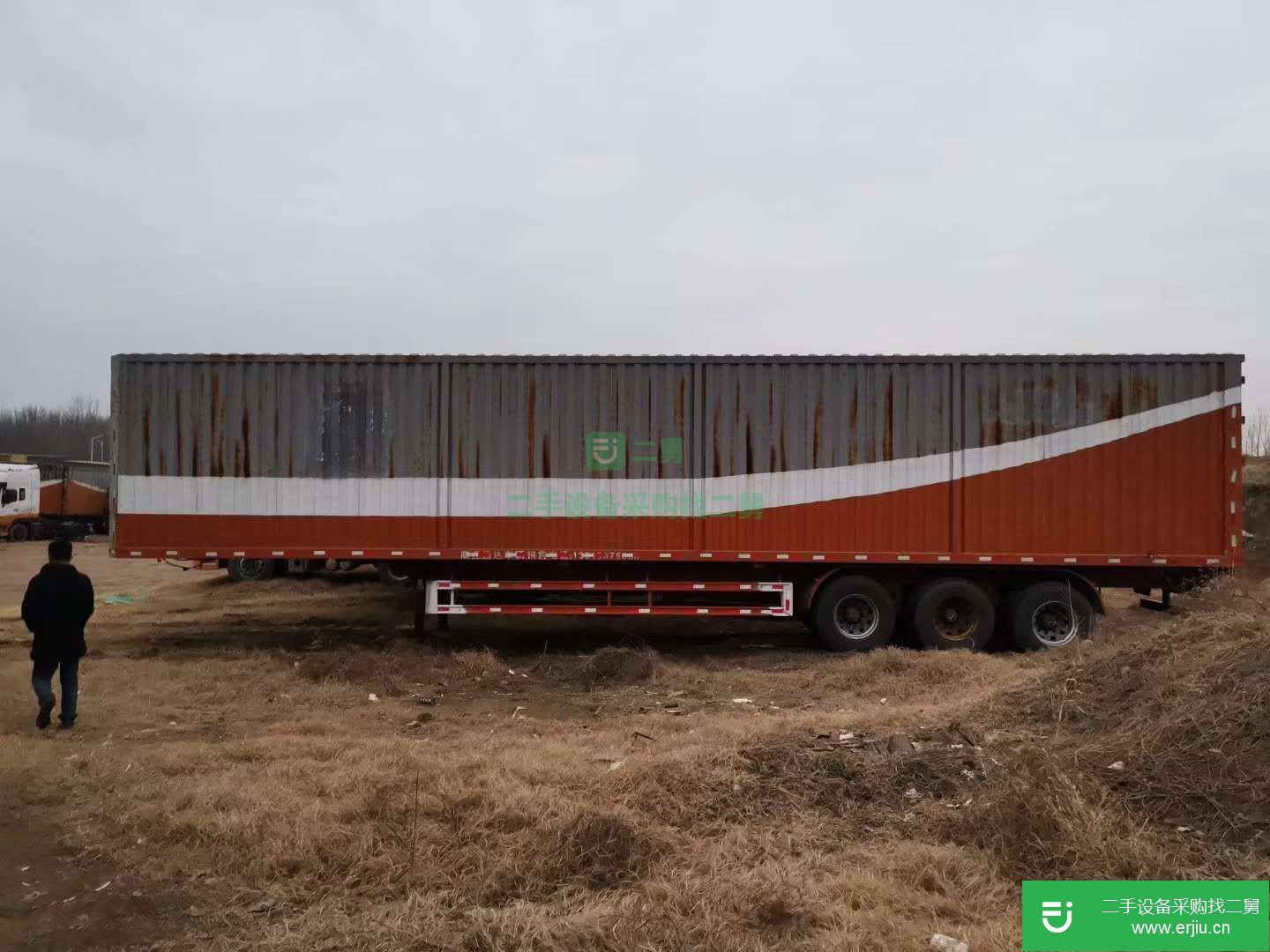 山東出售二手集裝箱掛車