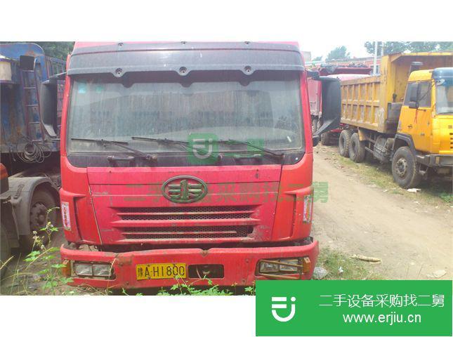 河南出售二手解放前四后十二自卸車