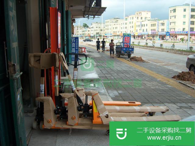 廣東出售二手牛力牌2噸手動油壓升高叉車