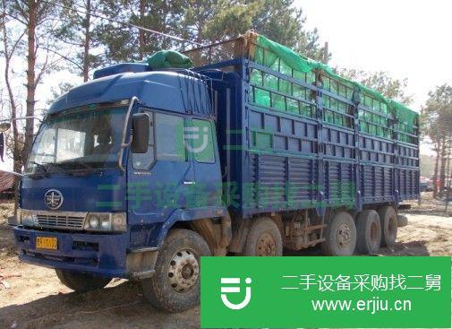 黑龍江出售二手解放前四后十高欄貨車