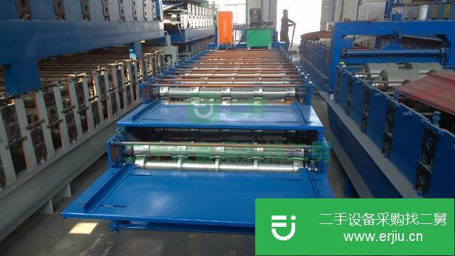 新疆出售二手雙層彩鋼瓦壓瓦機