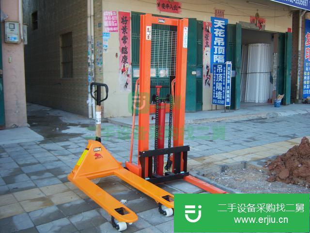 廣東出售二手牛力牌2噸手動油壓升高叉車
