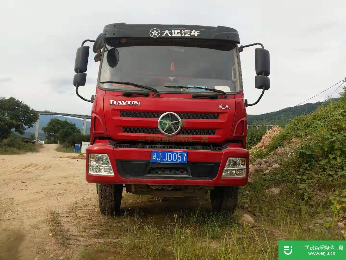 福建出售二手大運重卡后四輪自卸車
