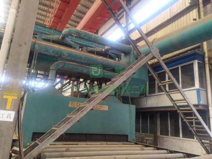 天津出售4.5米全自動鋼板清理線帶噴漆烘干拋丸機