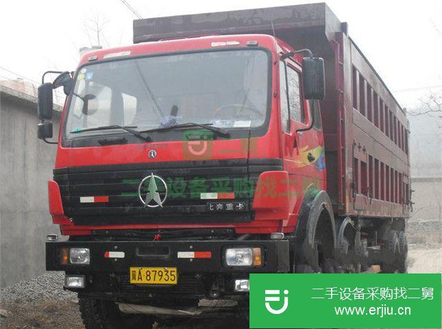河北出售二手北奔重汽340馬力前四后八自卸車