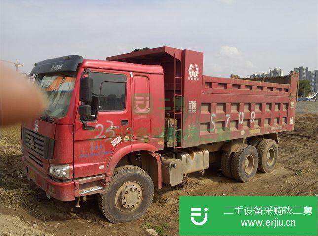 甘肅出售二手中國重汽前二后八自卸車