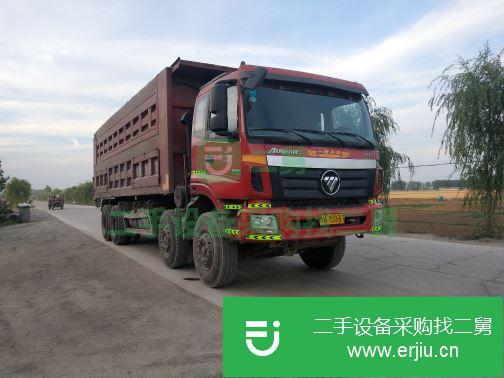 山東出售二手福田歐曼前四后八自卸車
