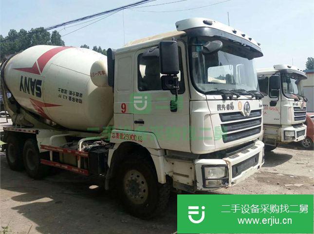 山東出售二手陜汽重卡德龍攪拌車F3000，340馬力