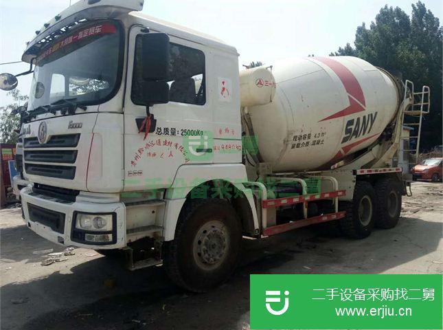 山東出售二手陜汽重卡德龍攪拌車F3000，340馬力