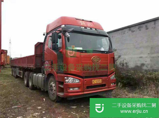 江西出售二手福田散裝物料8×4 軸距1800掛車