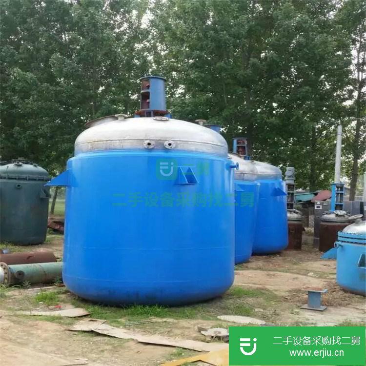 山東出售二手開式搪瓷反應釜