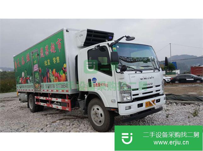 貴州出售二手江鈴凱威箱式冷藏車