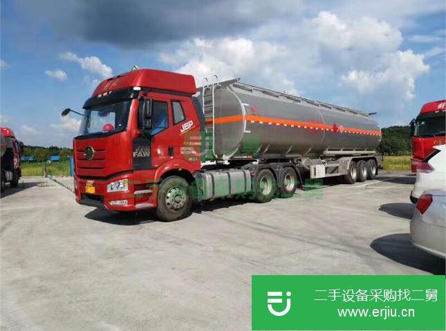 湖北出售二手一汽解放油罐車