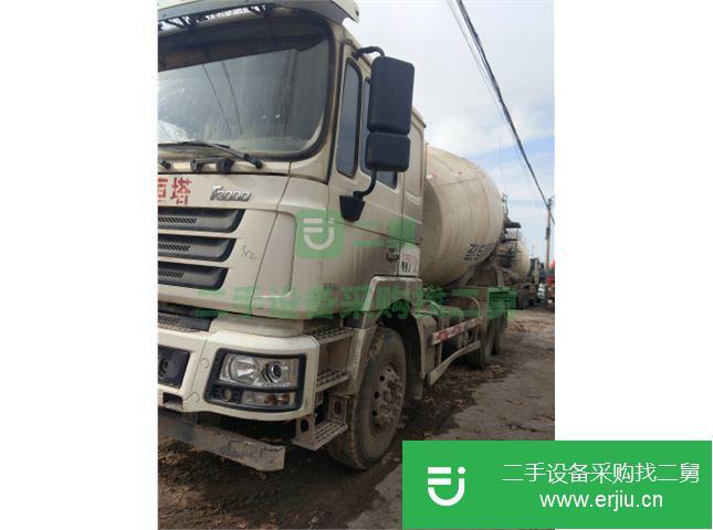 山東出售二手14方陜汽重卡攪拌車