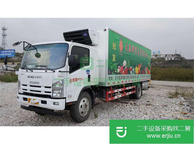 貴州出售二手江鈴凱威箱式冷藏車