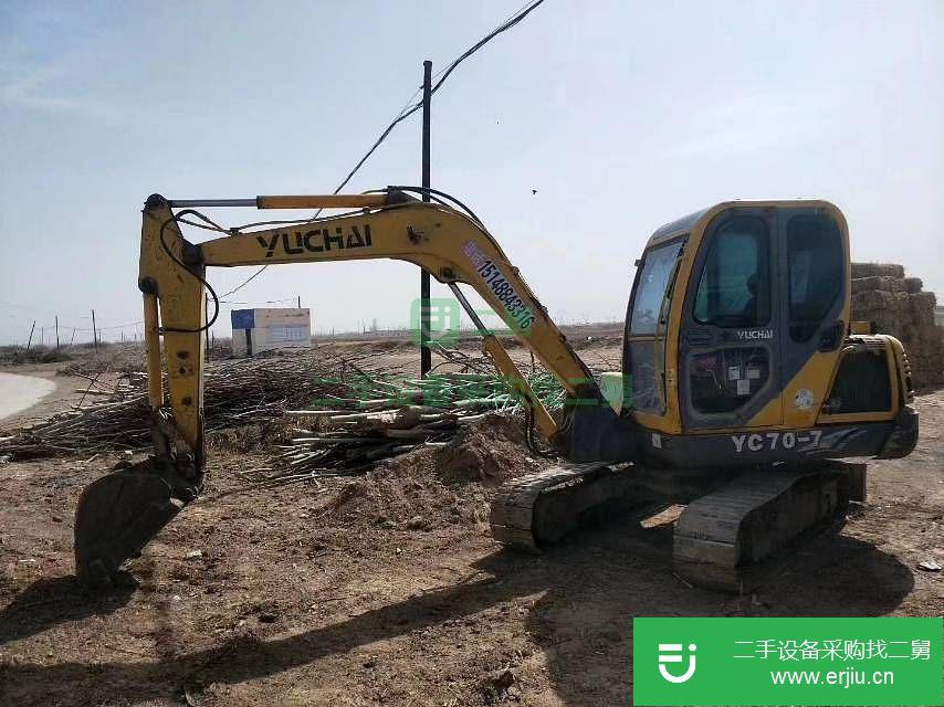 內蒙古出售二手玉柴 YC60-7 挖掘機