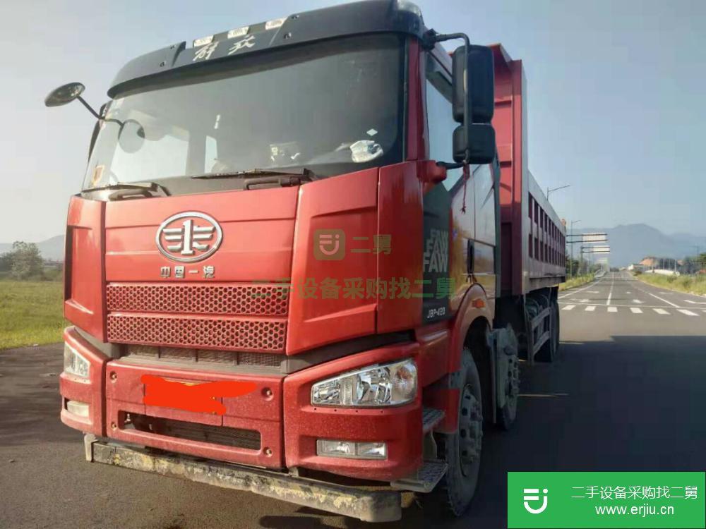 浙江出售二手解放J6前四后八自卸車